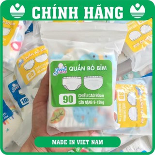 Quần Tập Bỏ Bỉm 6 Lớp Hàng Việt Nam Cao Cấp GOODMAMA Dành Cho Bé 3-17Kg