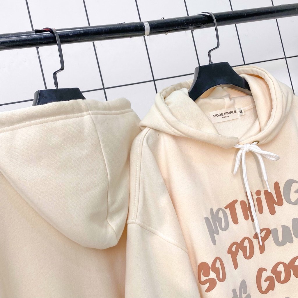 Áo Khoác Hoodie Form Rộng Unisex POPU Vải Nỉ Bông Dày Dặn - Tuni Store