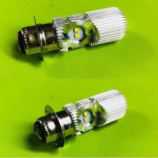 1 ĐÔI ĐÈN PHA LED CHÂN M5 CHO XE ĐỜI CŨ WAVE, DREAM