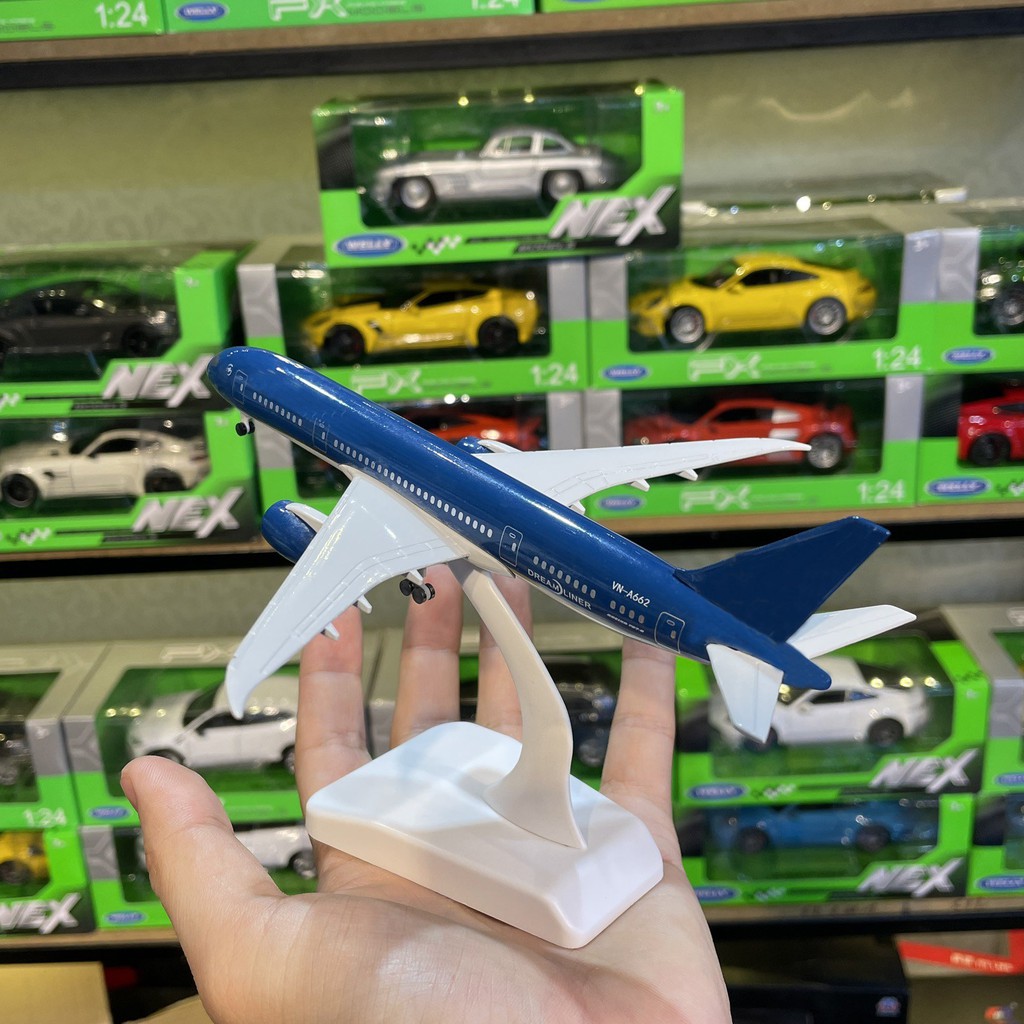 Mô hình máy bay sắt Airbus A330 hãng Aircraft Model có đế trưng bày