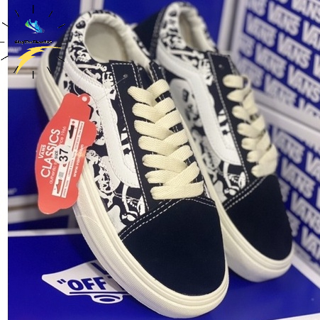 Vans đầu lâu,giày thể thao nam nữ vans old skool đầu nâu ful box