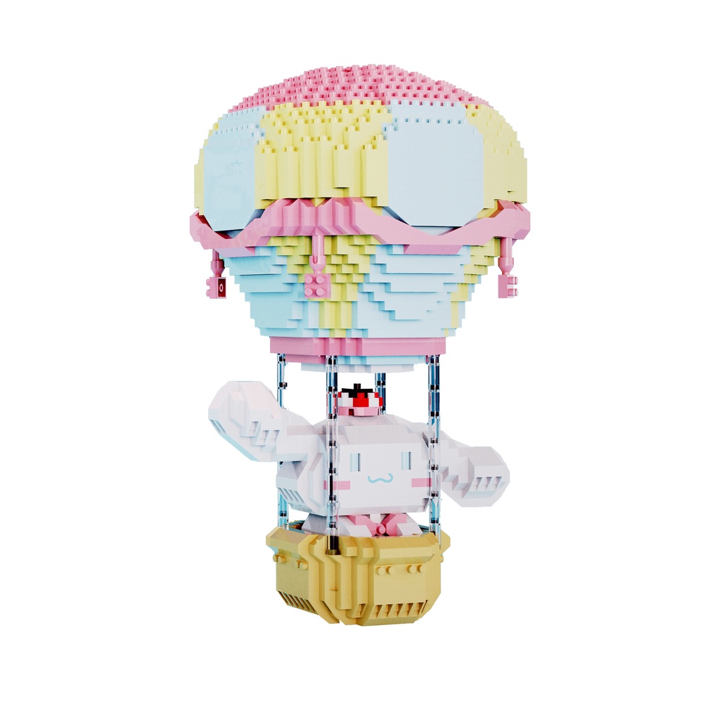 Bộ Đồ Chơi Xếp Hình 3D 1300 Mảnh Hình Chú Chó Cinnamon Cho Bé