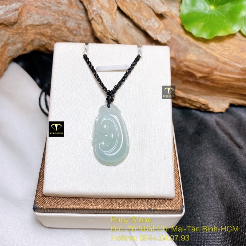 Mặt dây chuyền ngọc bội như ý jadeite type A