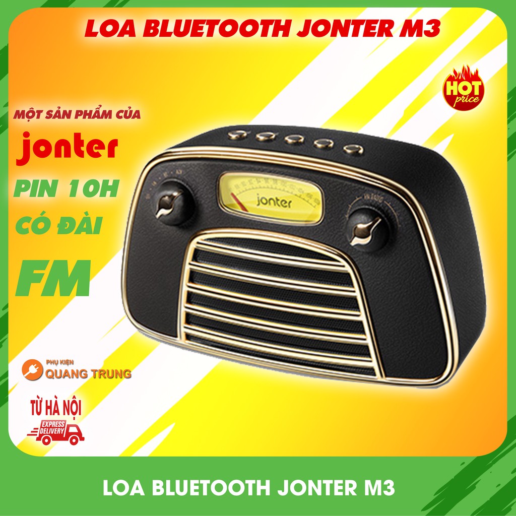 Loa bluetooth Jonter M3,giả cổ,cực chất lượng,có FM