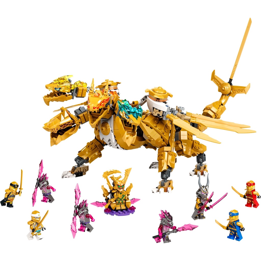 71774 Đồ chơi lắp ráp Iego Ninjago Crystalized Lloyd's Golden Ultra Dragon - Siêu Rồng vàng của Lloyd