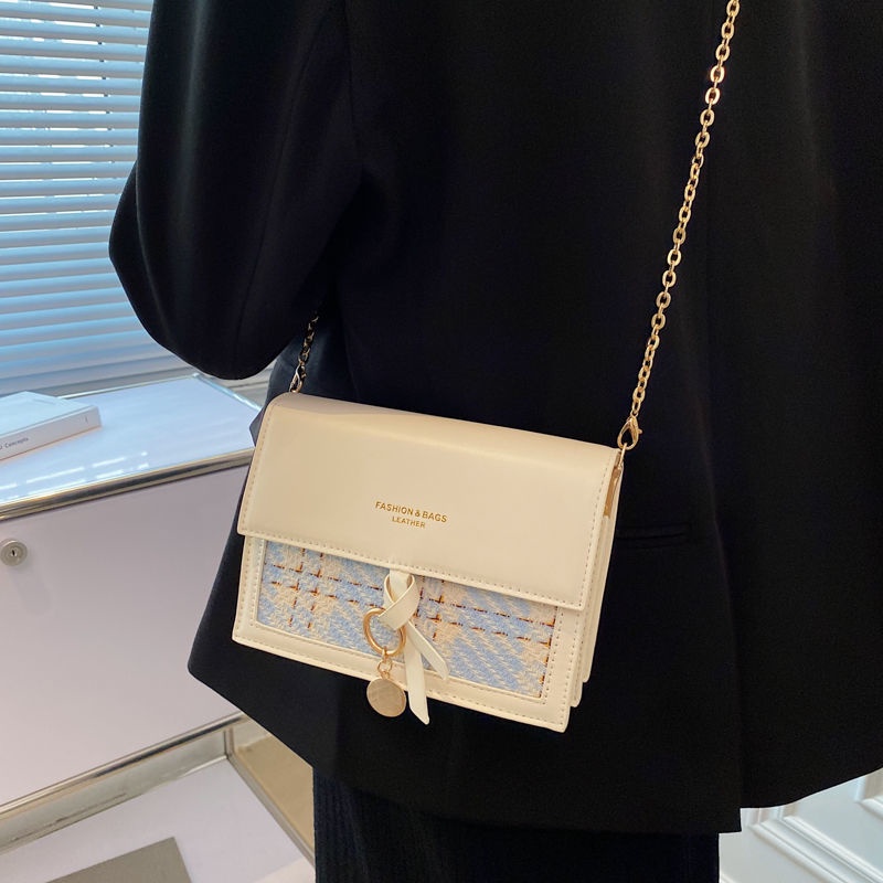 ENVIROSAX Túi đeo chéo phối dây xích dễ phối đồ phong cách mùa hè thời trang cho nữ