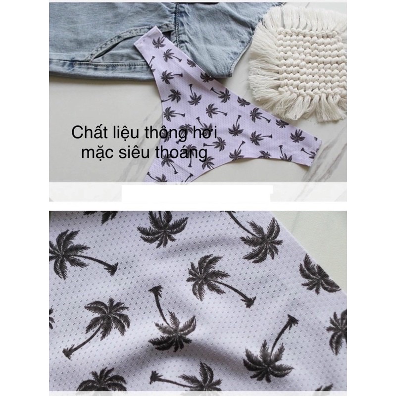 Quần Lót Tàng Hình Lọt Khe Chất Su Mềm Mịn Không Đường May Không Hằn Với Lỗ Thoáng Khí Thoát Mồ Hôi Tốt Siêu Thoáng Mát