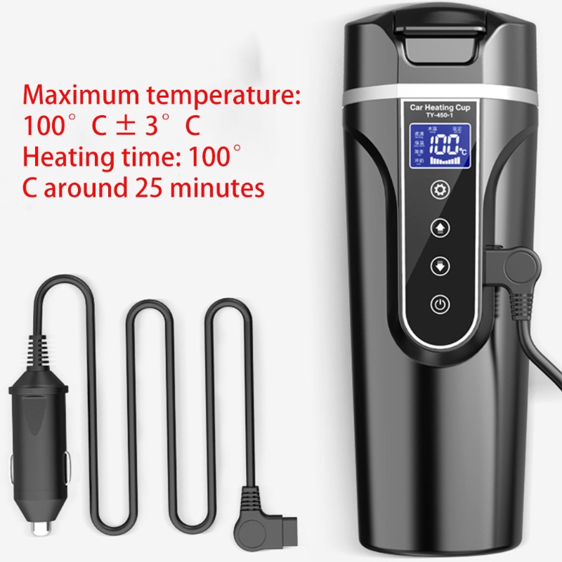 Bình đun nước di động bằng thép không gỉ 12V 24V cho ô tô