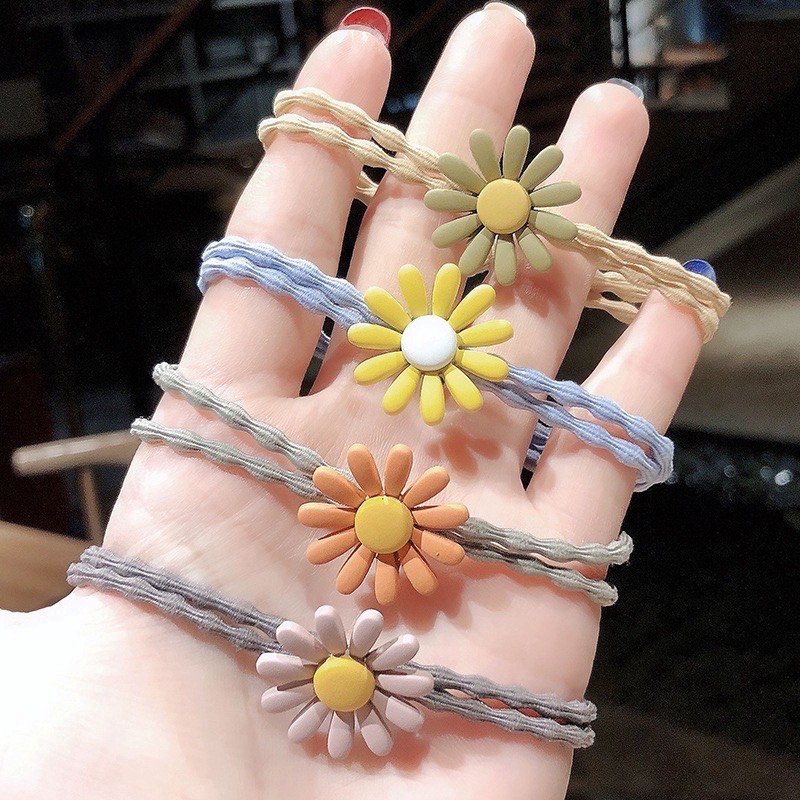 DÂY CỘT TÓC/ BUỘC TÓC HOA CÚC XINH XẮN DỄ THƯƠNG NHIỀU MÀU 🥰