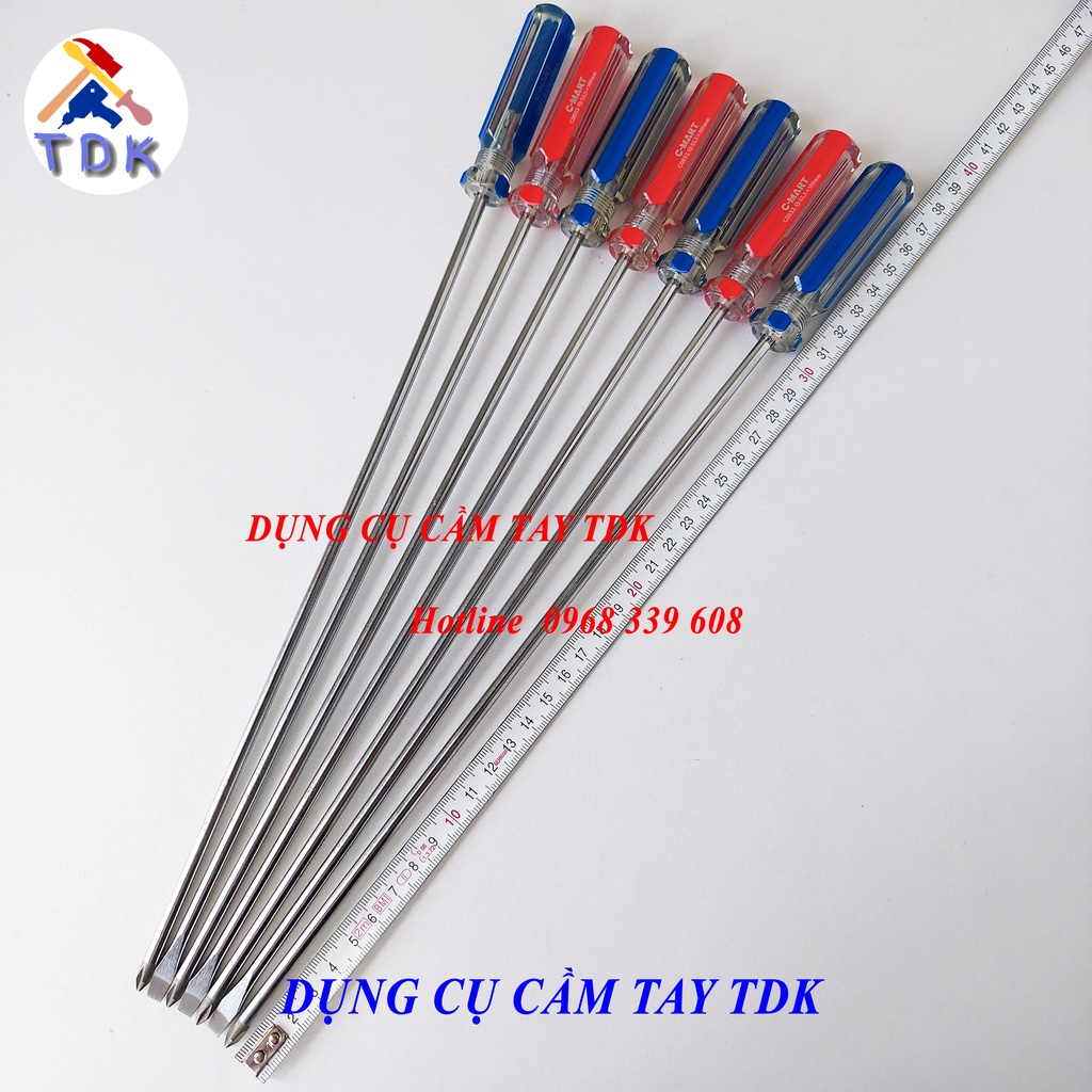 Tô vít dài 5x300mm, 6x300mm có từ tính bằng thép CR-V chính hãng CMART