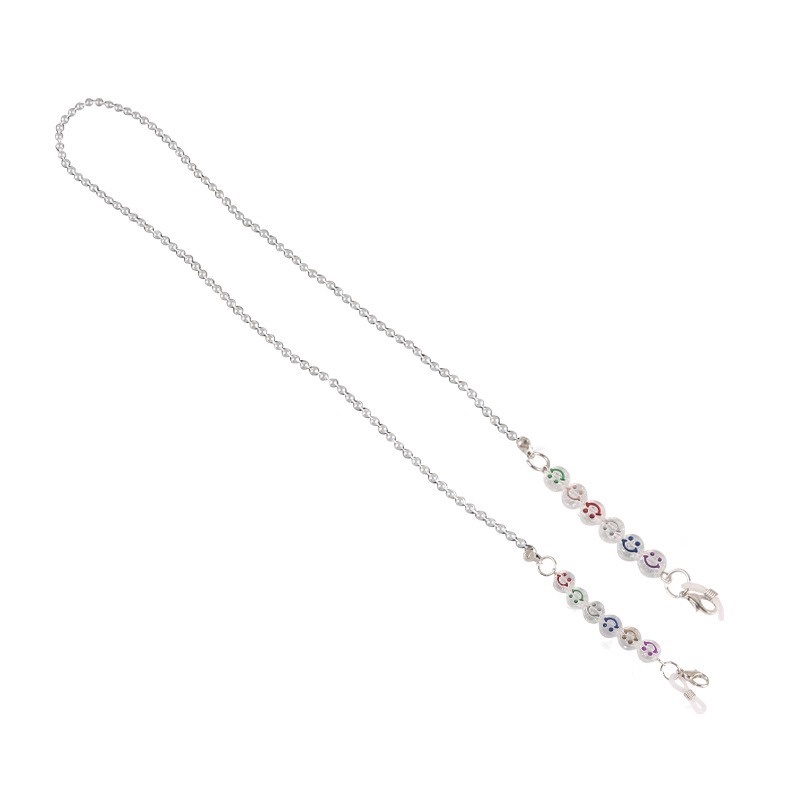 Dây Đeo Mắt Kính Bằng acrylic Trong Suốt In Hình Mặt Cười Dễ Thương