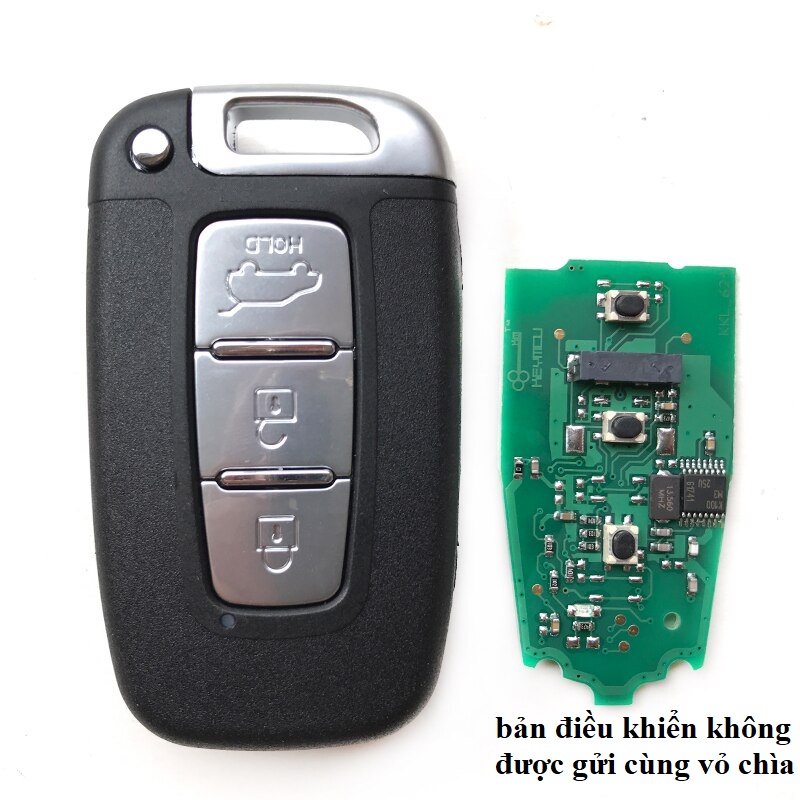 Vỏ Chìa Khóa, Smart Key Phù Hợp Với Xe Hyundai 3 Nút Bấm Điều Khiển