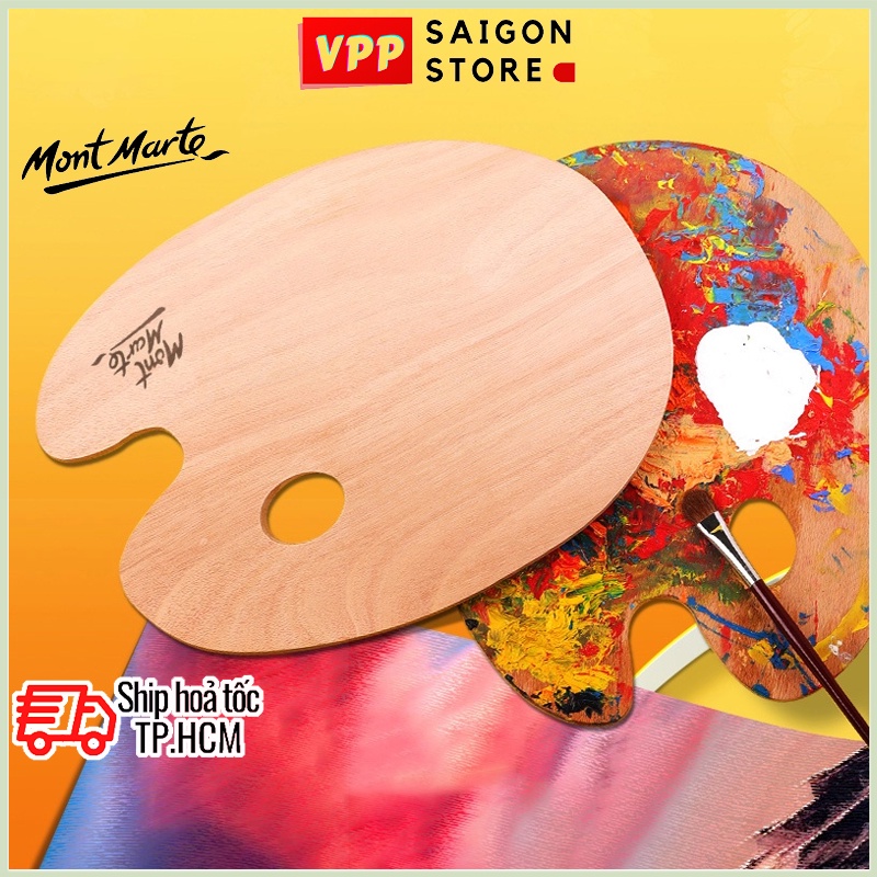 Bảng Pha Màu Gỗ 30x38cm Mont Marte Wood Palette - MCG0009