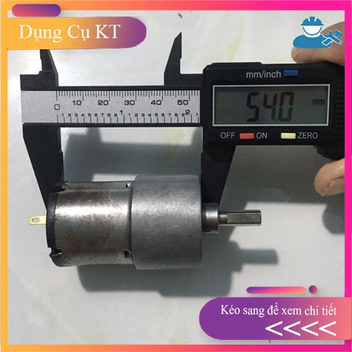 [ bánh răng kim loại] Motor giảm tốc 12V DC 70 vòng trên phút