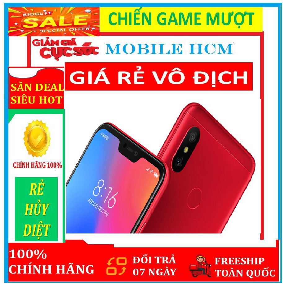 Điện thoại Xiaomi Redmi Note 6 Pro 3GB/32GB - Hàng chính hãng