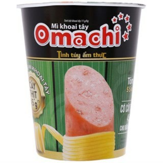Mì khoai tây Omachi tôm chua cay ly 112g (có cây thịt thật)