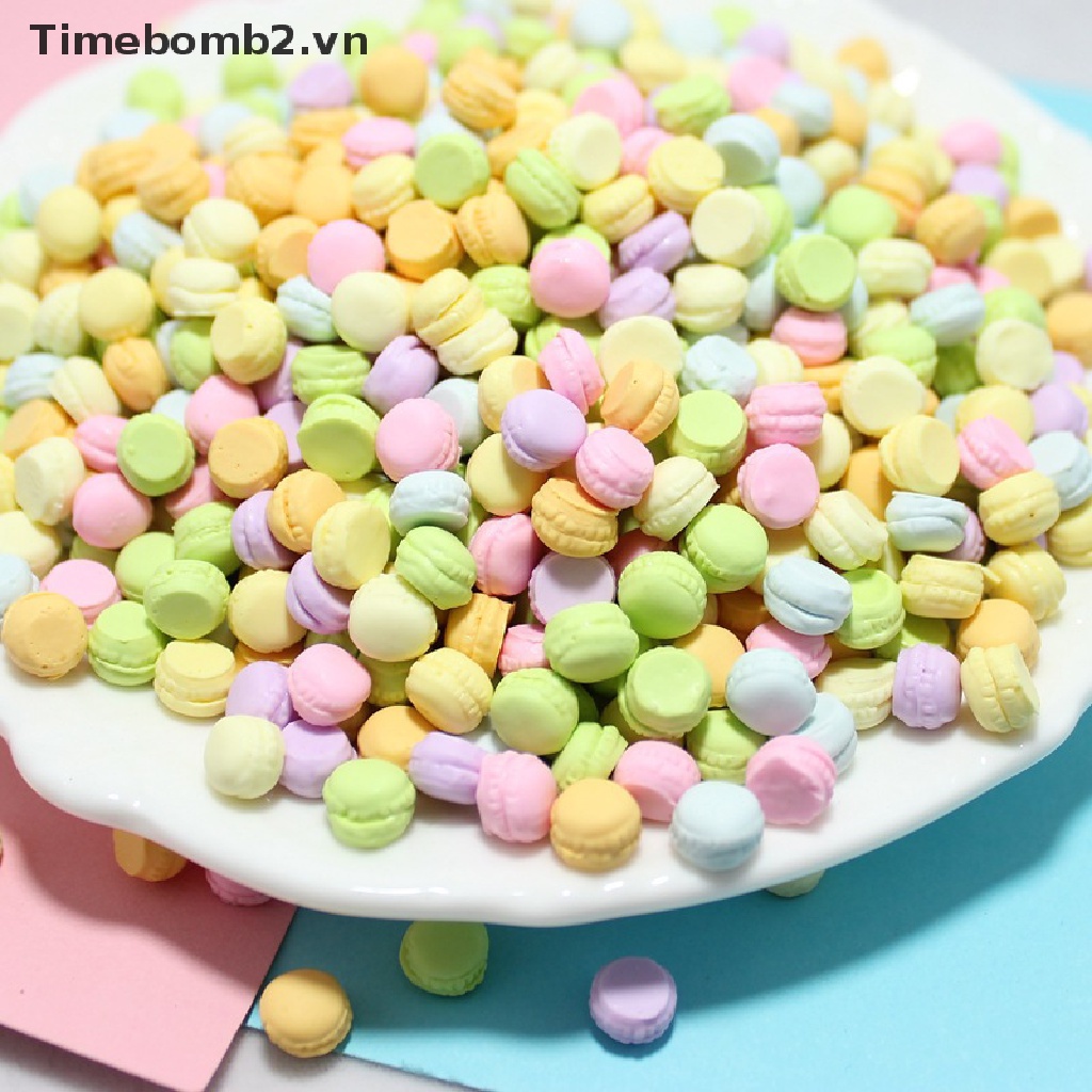 Hộp 12 bánh macaron tỷ lệ 1 / 12 độc đáo cho nhà búp bê