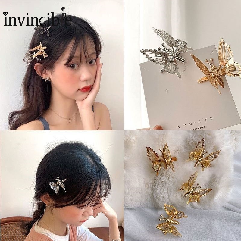Kẹp Tóc Hình Cánh Bướm Bằng Hợp Kim Thiết Kế Tinh Tế