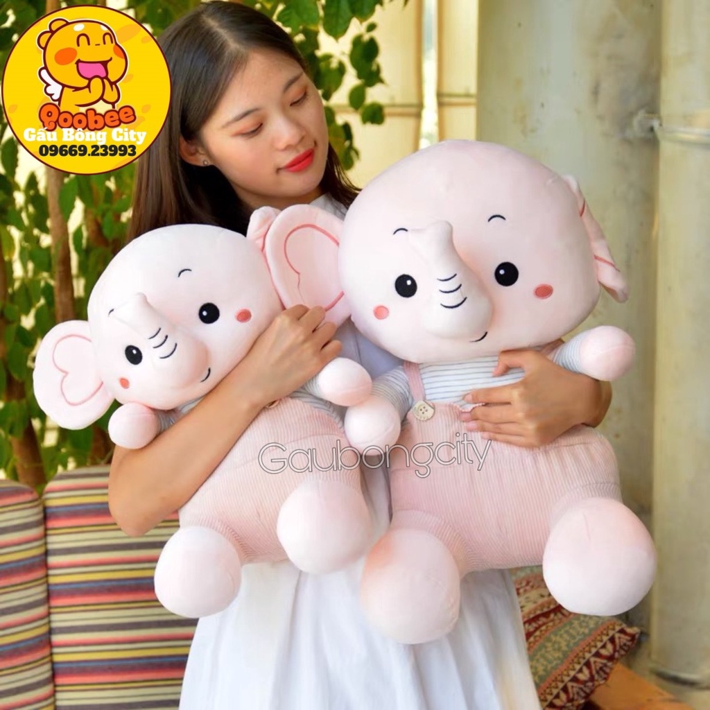 Voi Bông Vải Nhung Mềm Mịn - Gấu Bông hình con voi