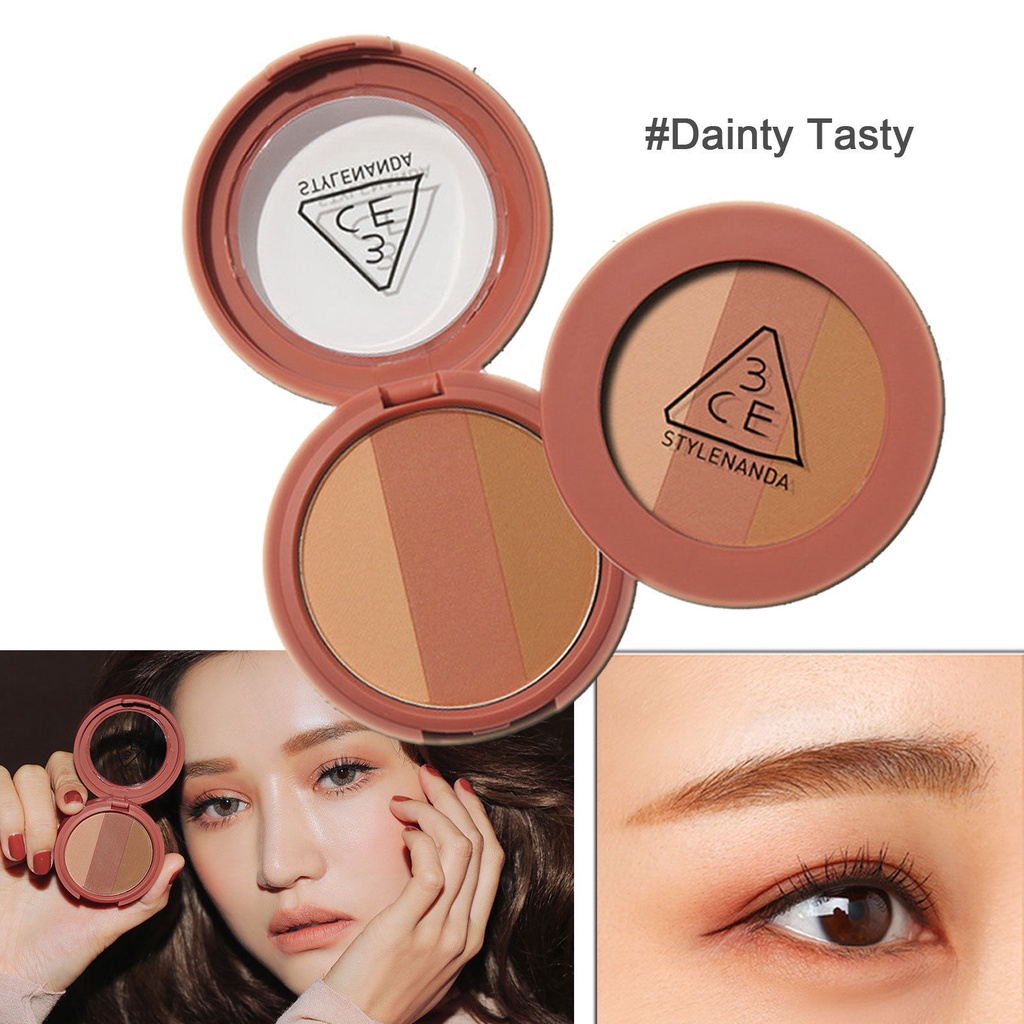 Phấn Mắt 3CE Triple Shadow 3 màu hộp tròn