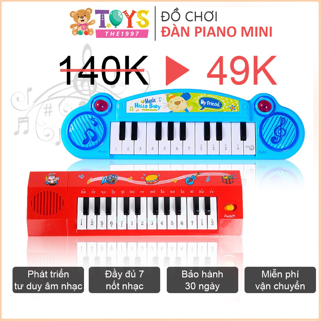 Đàn Piano cho bé, đồ chơi phát nhạc đầy đủ phím âm, đàn piano mini tiện dụng phát triển tư duy âm nhạc của bé