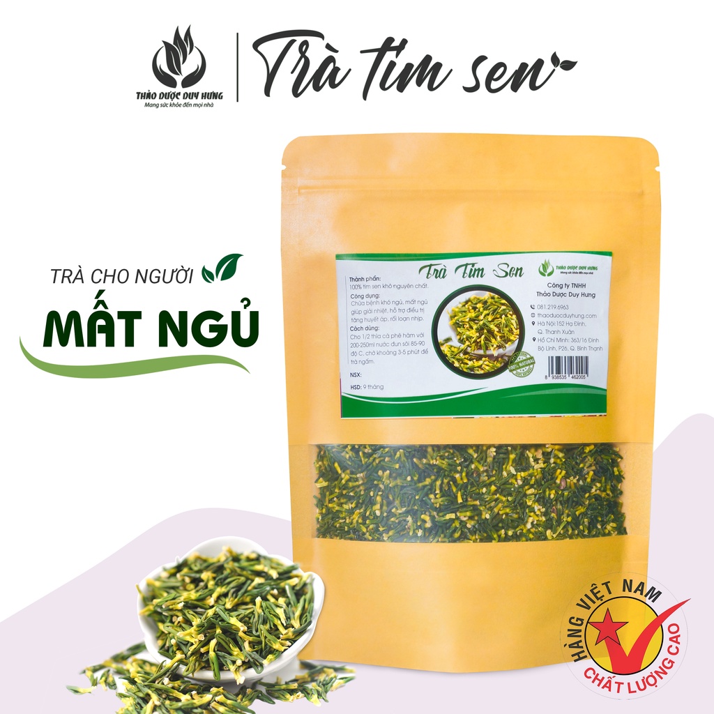 Trà tâm sen khô dành cho người mất ngủ giúp ngủ ngon và dễ ngủ - Tim sen hàng cao cấp khô đẹp chất lượng