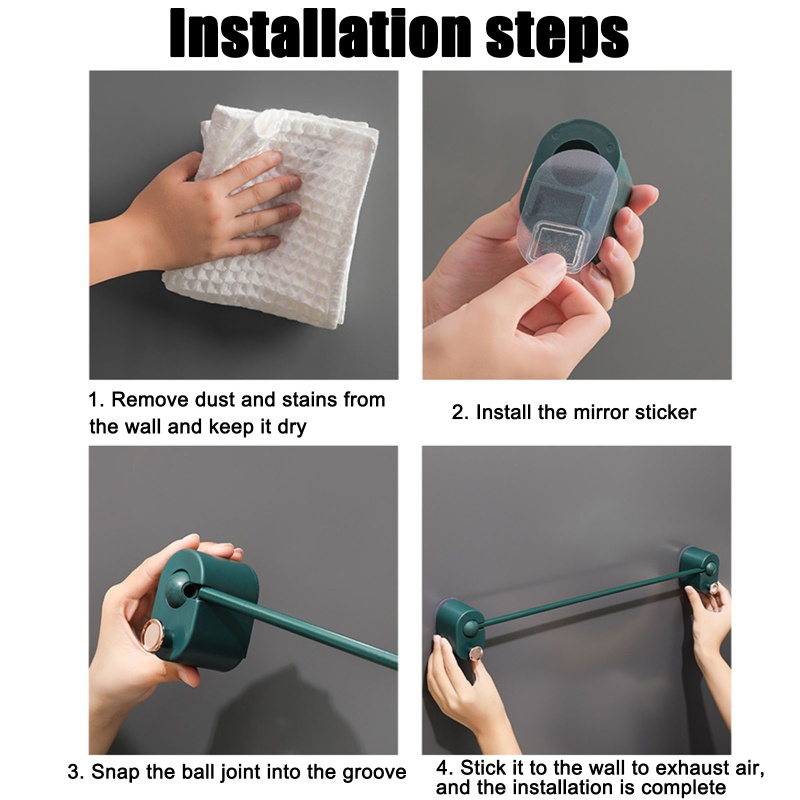 Nụ Hôn 180° Giá Treo Khăn Tắm Một Tầng Xoay Được Tiện Dụng