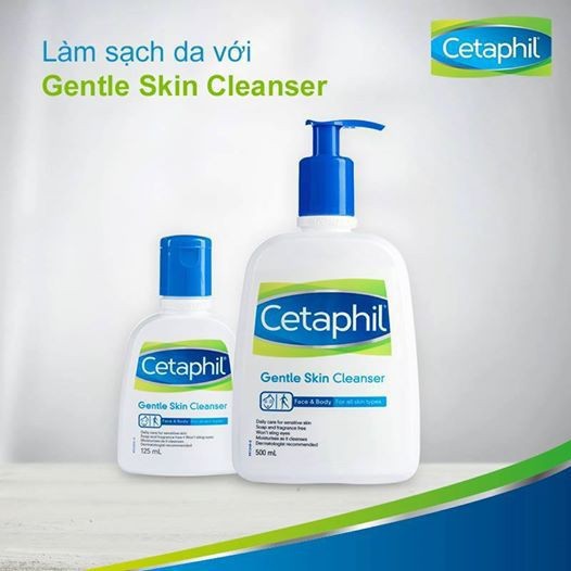 (Hàng Chính Hãng Có Hóa Đơn) Sữa Rửa Mặt Cetaphil Dịu Nhẹ Dành Cho Mọi Loại Da (125ml,500ml)