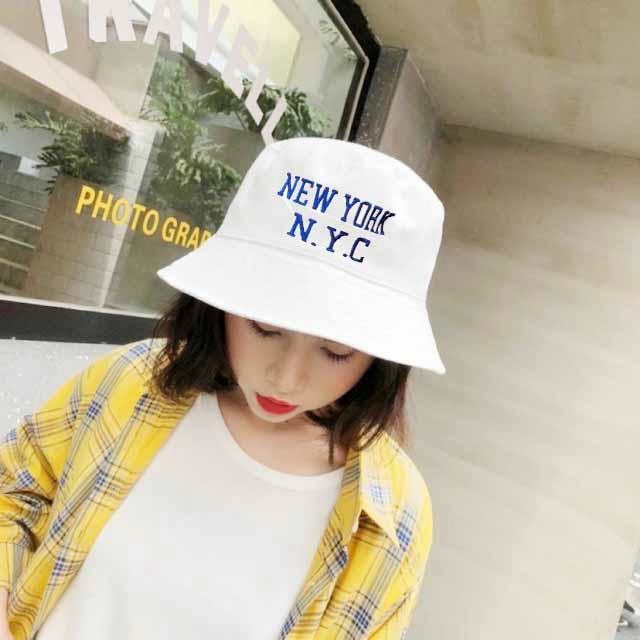 Nón Bucket Nam Nữ New York Kiểu Dáng Phong Cách Style Hàn Quốc