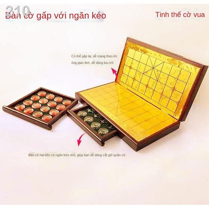 ┅Quà tặng cho người lớn tuổi sinh nhật ngày nhà giáo Ưu đãi đặc biệt pha lê cờ tướng cao cấp Bàn gấp ngăn kéo