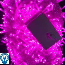 Đèn trang trí noel 100M - Dây đèn led chớp 100m  600 bóng hồng