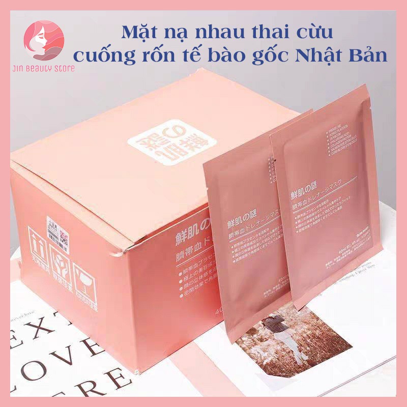 [Hàng chuẩn] Mặt nạ nhau thai tế bào gốc Nhật Bản - Cấp ẩm tức thì mịn màng cho da