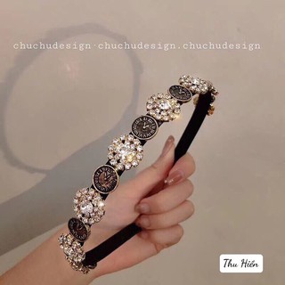Bờm tóc đính đá phong cách thời trang
