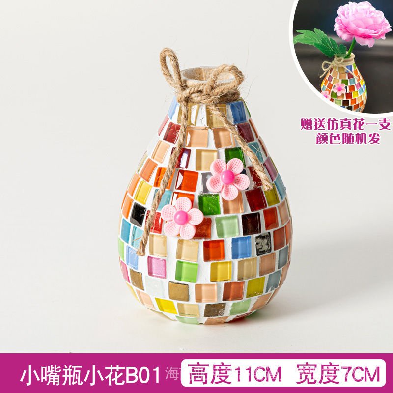 Bình Hoa Khảm Đá diy Sáng Tạo Giáo Dục Bé Gái cxb ahfxlw. my724