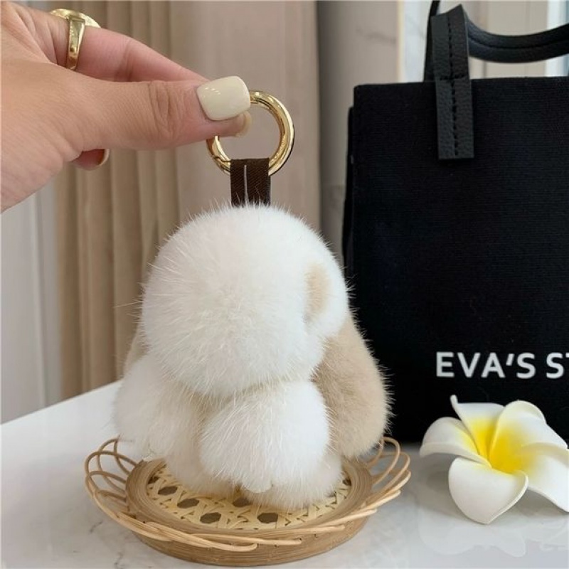 Móc Khóa Thỏ Nhồi Bông Dễ Thương Dành Cho Nữ