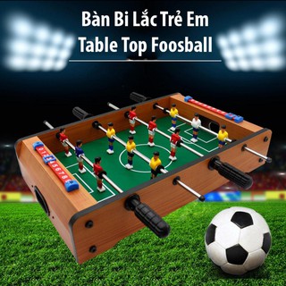 (Thanh lý nghỉ bán) Đồ chơi bàn bi lắc bóng đá Table Top Foosball (Gỗ)