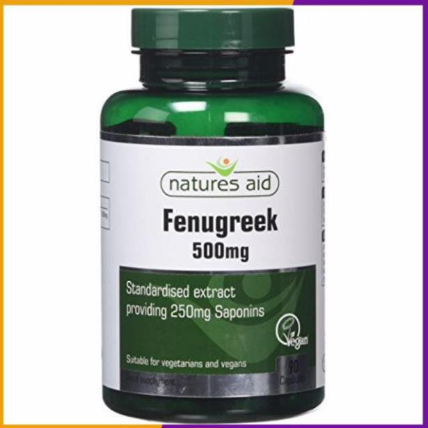 Viên uống lợi sữa Fenugreek Natures Aid 500mg của Anh