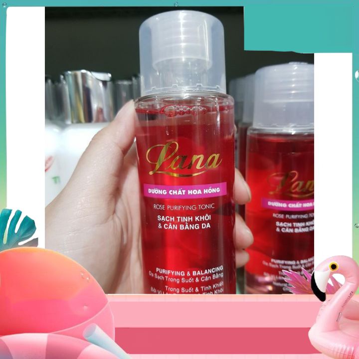 Nước Hoa Hồng 150ml Lana Giúp Cân Bằng Độ Ẩm, Làm Trắng Và Săn Chắc Da (có thể dùng làm nước tẩy trang nhẹ được)