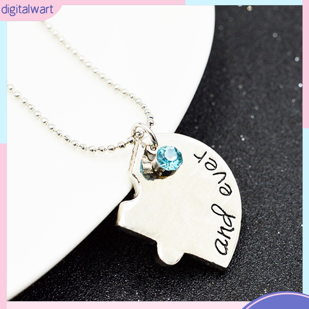 Set 4 Dây Chuyền Mặt Kim Loại Ghép Hình Khắc Chữ Best Friend Forever And Ever