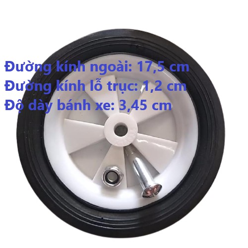 (Giá sỉ) Bánh xe máy nén khí kích thước 17,5X3,45X1,7cm  với chất liệu cao su siêu bền