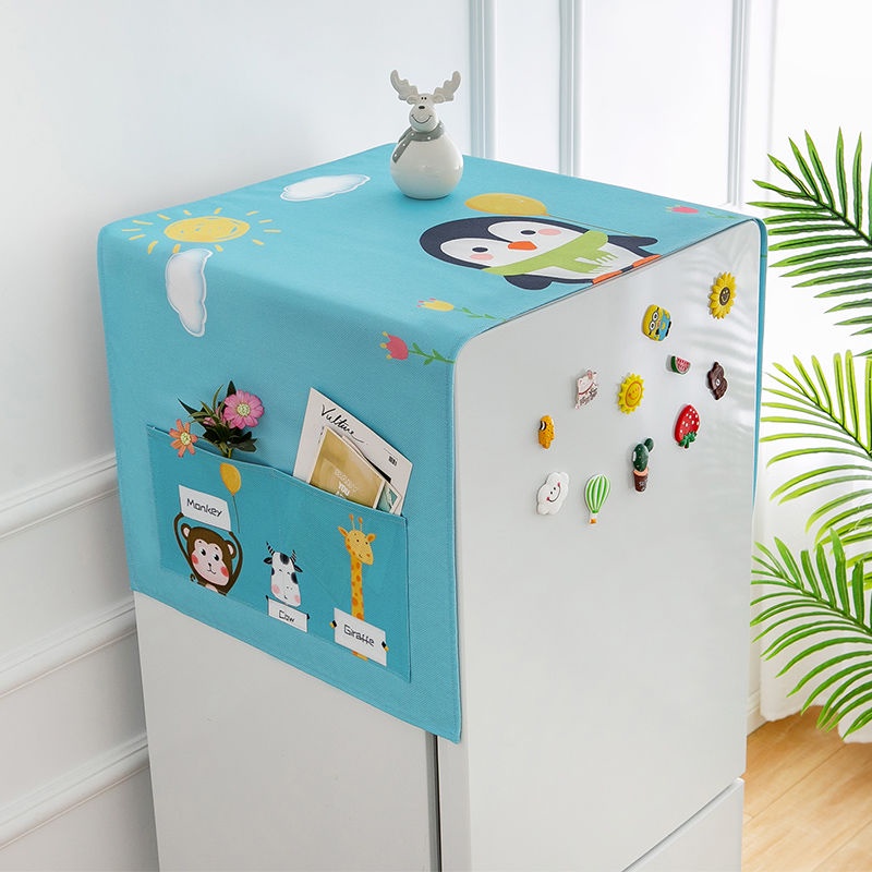 Tấm Vải Che Phủ Máy Giặt / Tủ Lạnh Chống Nắng Hai Cửa Mở Kèm Túi Đựng