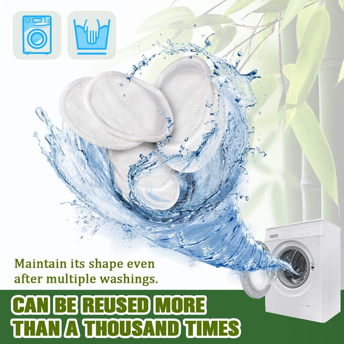 (Hàng Mới Về) Bông Tẩy Trang Sợi Tre Có Thể Tái Sử Dụng Cho Nữ | BigBuy360 - bigbuy360.vn