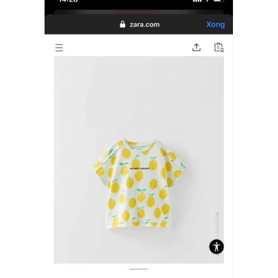 Zara Auth - Áo kiểu bé gái