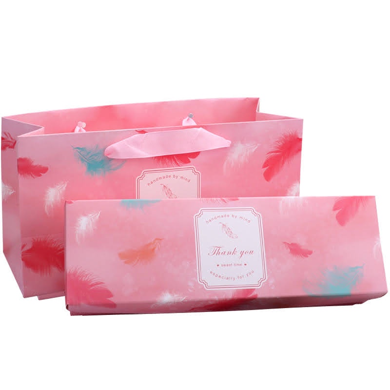 TD23_SET Hộp giấy đựng bánh dứa, donut, cookies +kèm túi xách