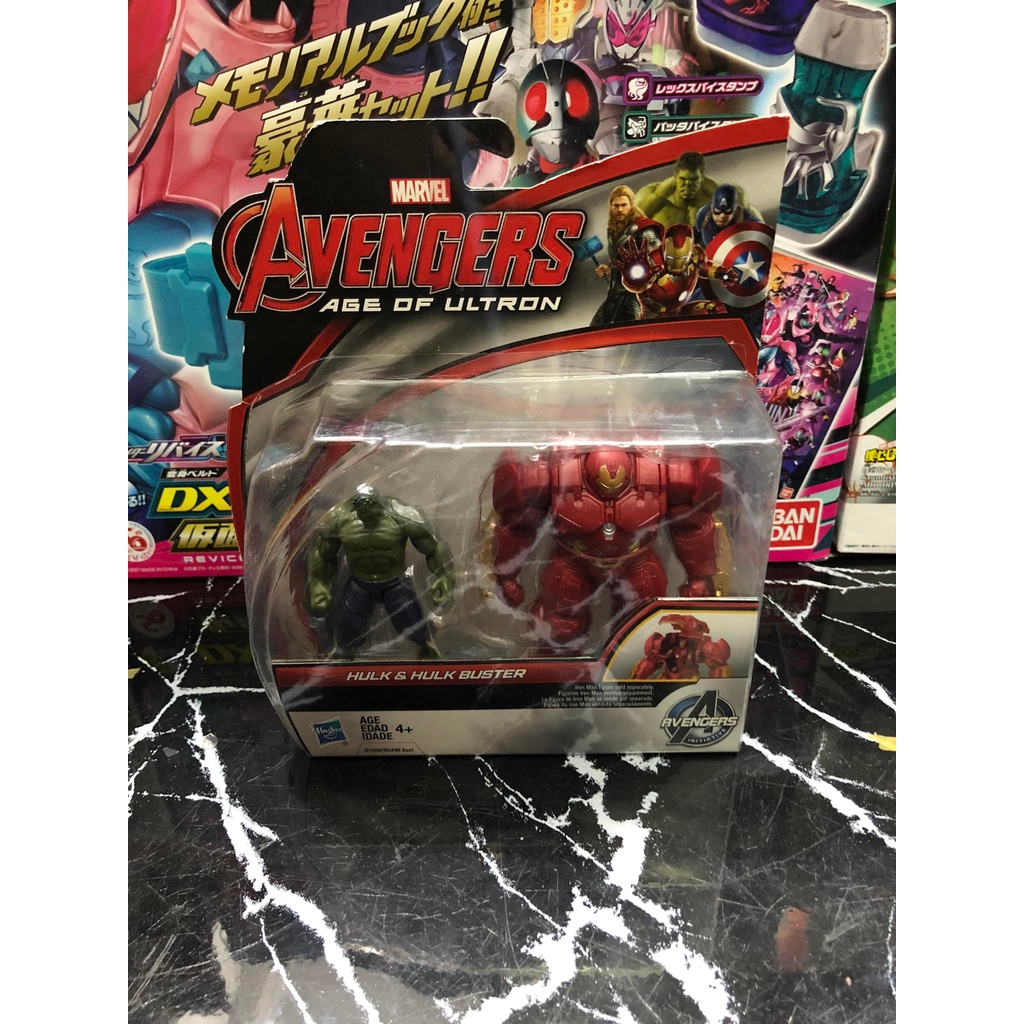 MÔ HÌNH CHÍNH HÃNG HASBRO HULK & HULK BUSTER 2.5 INCH