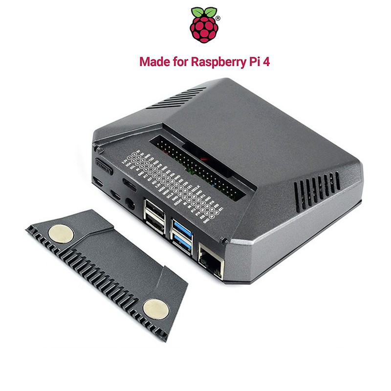 Vỏ Case Nhôm Cho Máy Tính Mini Raspberry Pi 4 - Argon One V2 - Nhập Mỹ