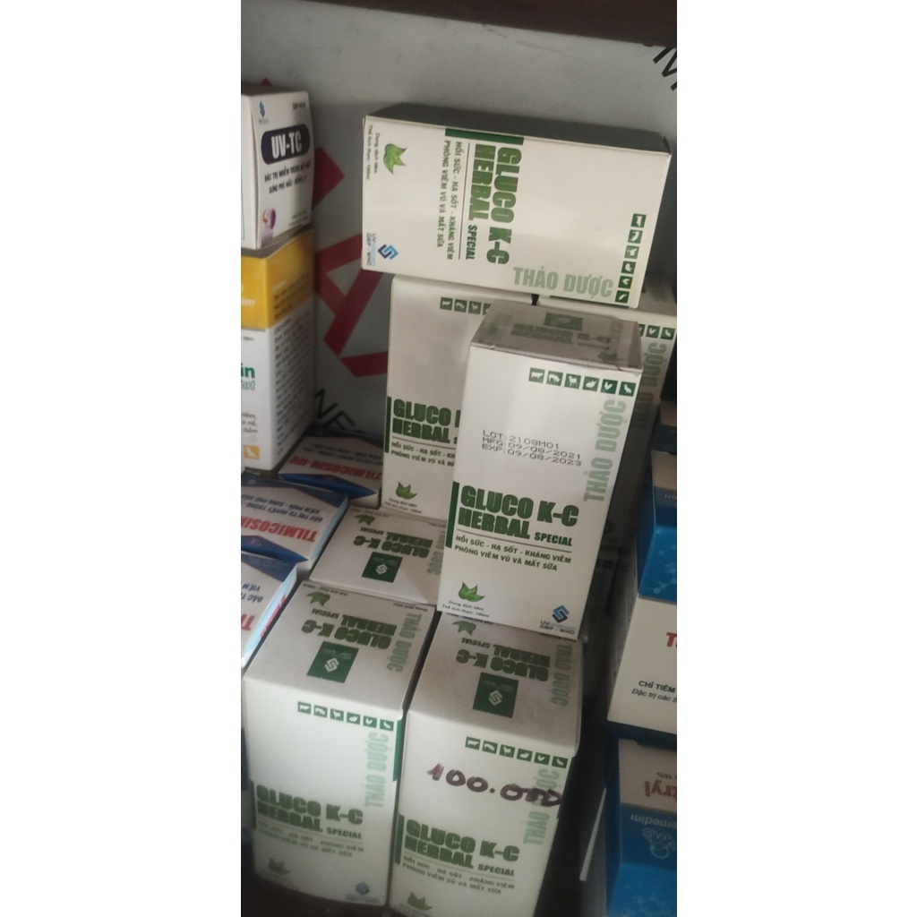 [DT]  UV GLUCO K C Herpal 100ml chỉ dùng trong thú y