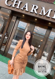 Bigsize Đầm đuôi cá nhúng D258