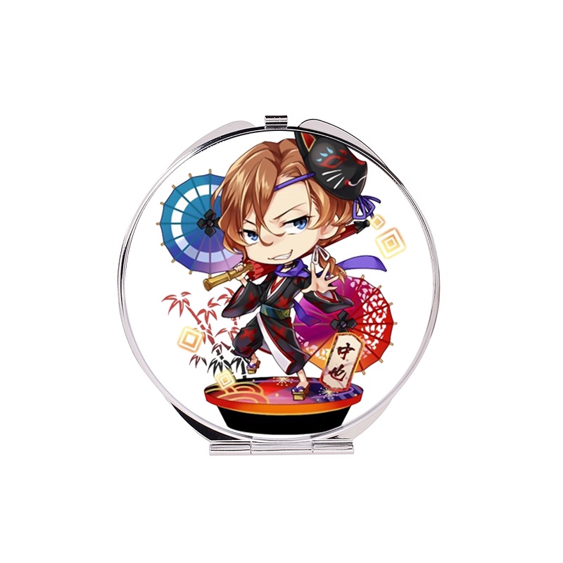 ( tròn ) Gương Bungou Stray Dogs bỏ túi cầm tay 2 mặt dễ thương tiện lợi quà tặng độc đáo