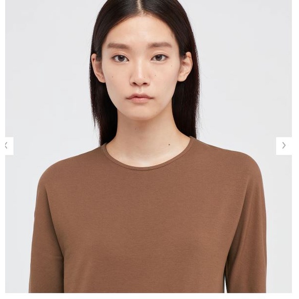 (UNIQLO Nhật chính hãng) Áo thun cotton Heattech U dài tay nữ